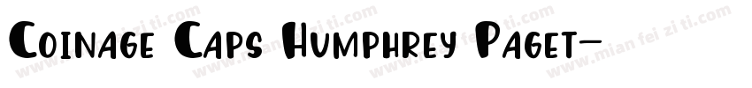 Coinage Caps Humphrey Paget字体转换